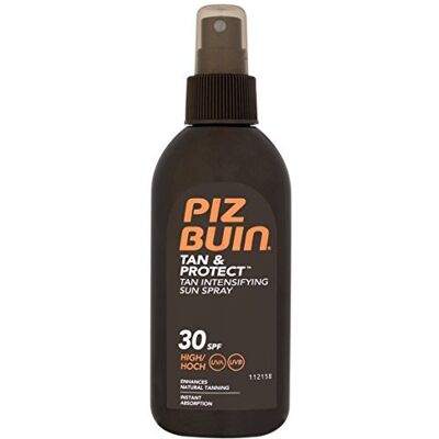 Piz Buin Tan and Protect Tan Intensifying Sun Spray SPF 30 High 150ml by Piz Buin Tan and Protect Tan Intensifying Sun Spray SPF 30 High 150ml by