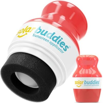 Solar Buddies Applicatore di Crema Solare – Rosso – Ricaricabile a Sfera con Spugna per Creme Solari e Lozioni – Per Bambini, Adulti e Famiglie – Capacità 100 ml – Perfetto per Viaggi Solar Buddies Applicatore di Crema Solare – Rosso – Ricaricabile a Sfera con Spugna per Creme Solari e Lozioni – Per Bambini, Adulti e Famiglie – Capacità 100 ml – Perfetto per Viaggi