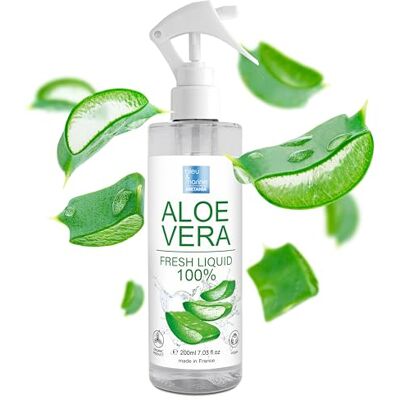 madeinfrance Aloe Vera Puro Spray Liquido Naturale. Idratante (Vitamina E), Antismagliature, Antietà, Doposole, Dopobarba, Pulizia Viso Pelle Grassa, Riparazione Pelle Secca, Cosmetici 200 ml madeinfrance Aloe Vera Puro Spray Liquido Naturale. Idratante (Vitamina E), Antismagliature, Antietà, Doposole, Dopobarba, Pulizia Viso Pelle Grassa, Riparazione Pelle Secca, Cosmetici 200 ml