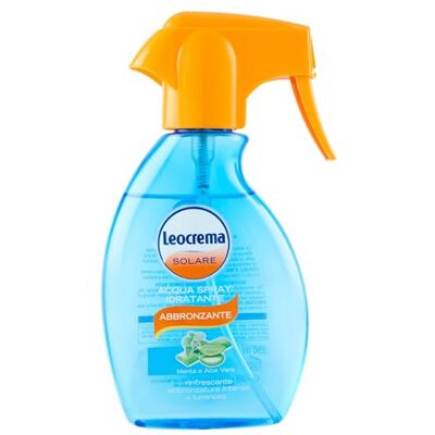 Leocrema Solare Acqua Spray Abbronzante menta e aloe vera 250 ml Leocrema Solare Acqua Spray Abbronzante menta e aloe vera 250 ml