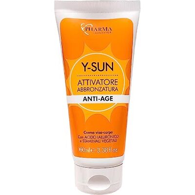 YLATI' Ypharma Acceleratore Abbronzatura Viso e Corpo – Attivatore Melanina con Acido Ialuronico – Intensifica e Prepara la Pelle al Sole, Made in Italy YLATI' Ypharma Acceleratore Abbronzatura Viso e Corpo – Attivatore Melanina con Acido Ialuronico – Intensifica e Prepara la Pelle al Sole, Made in Italy