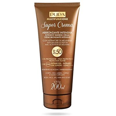 Pupa Super Crema Intensive Tanning Cream SPF50 Hight Protection 200 ml Pupa Super Crema Intensive Tanning Cream SPF50 Hight Protection 200 ml
