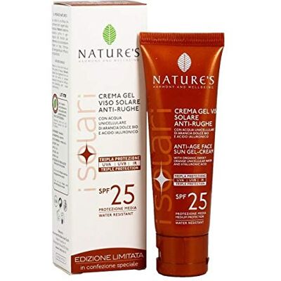 Nature's Solari Crema Gel Viso Solare Anti-Age 50 ml Nature's Solari Crema Gel Viso Solare Anti-Age 50 ml
