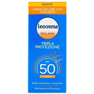 Leocrema Crema Viso Tripla Azione Sfp50 50ml, 50ml Leocrema Crema Viso Tripla Azione Sfp50 50ml, 50ml