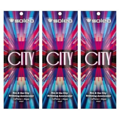Soleo City Bronzer Acceleratore di abbronzatura, 3 x 15 ml, lozione Accelerator per solarium e prendere il sole Soleo City Bronzer Acceleratore di abbronzatura, 3 x 15 ml, lozione Accelerator per solarium e prendere il sole
