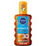 NIVEA Sole Proteggere E Tan Bronzo Attivando La Protezione Spf 30 Di Olio 200ml