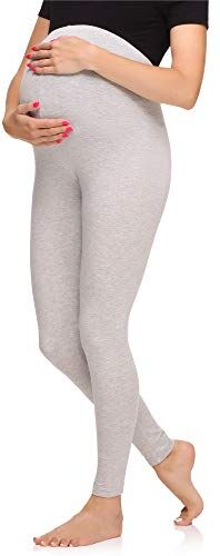 Merry Style Leggings Premaman Lunghi Donna MS10-297 (Melange, 4XL)