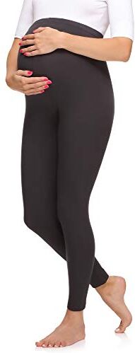 Merry Style Leggings Premaman Lunghi Donna MS10-297 (Grafite, 3XL)