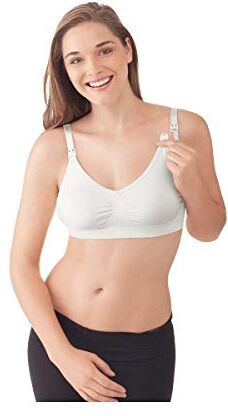 Medela Ultra Stretch Reggiseno Gravidanza e Allattamento, Bianco, M