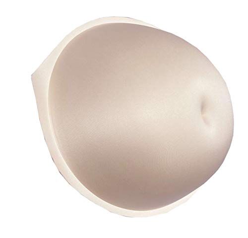 BIMEI falso pancia donna incinta spugna traspirante falso pancia pad (pancia pad 8_10M, Seamless Beige)