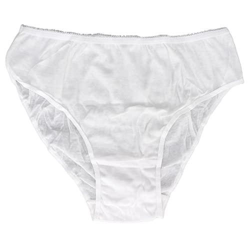 Pongnas Biancheria Intima Usa e Getta 8 Pezzi Slip Monouso in Cotone Mutandine Premaman Portatili da Viaggio per Donna, Leggere e Traspiranti (bianco)