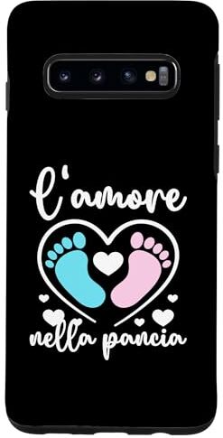 Regalo Annuncio Di Gravidanza Premaman Magliette Custodia per Galaxy S10 Abbigliamento Gravidanza Futura Mama Premaman