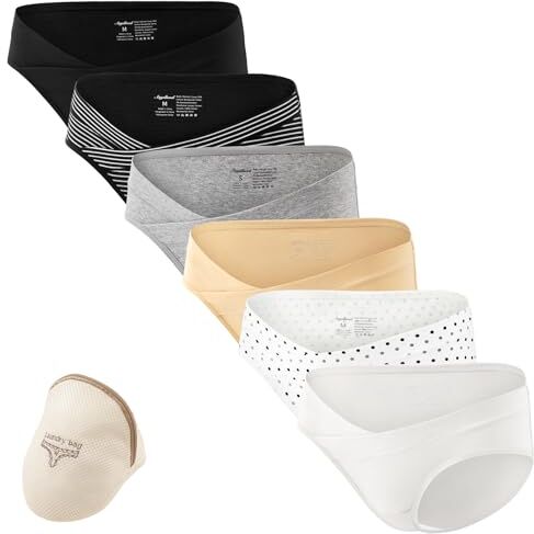 HBselect Set 6 Pezzi di Slip per Donna Traspirante e Morbido Mutandine Donna a Vita Bassa e in Cotone Mutande Donna Invisibile