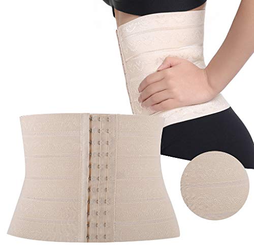 TMISHION Corsetto postpartum, cintura addominale donna, shaper addominale, cintura addominale supporto elastico per maternità avvolgere la vita dopo il parto(M-Carnagione)