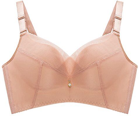 WENJUNneiyi WENJUN Reggiseno Salute Senza Bordi Comfort Sexy Piccolo Petto Morbido Raccogliere Reggiseno Regolazione Sezione Spessa (Colore : Flesh color, dimensioni : 80A)