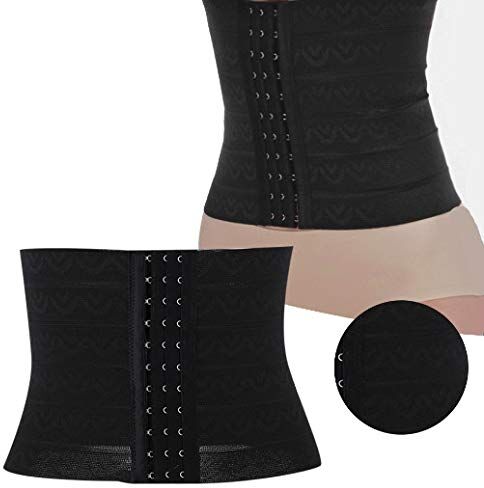 TMISHION Corsetto postpartum, cintura addominale donna, shaper addominale, cintura addominale supporto elastico per maternità avvolgere la vita dopo il parto(L-nero)