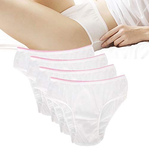 Dioche 4 Pz Incontinenza e Incontinenza Dopo Il Parto Biancheria Intima per Le Donne Monouso Donne Incinte Biancheria Intima di Cotone Morbido Mutandine E Boxer Slip(XXXL)