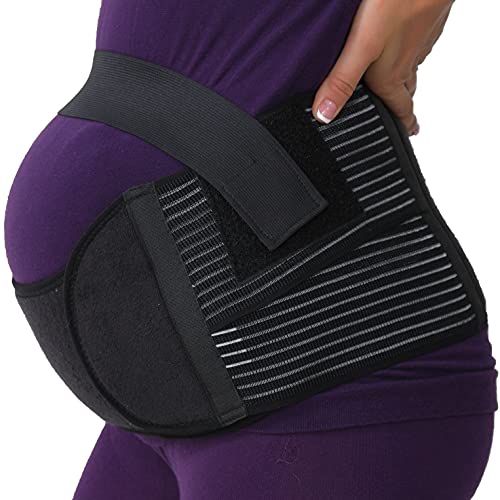 NEOtech Care Cintura/fascia di sostegno per gravidanza maternità schiena, addome, pancia Carbone L