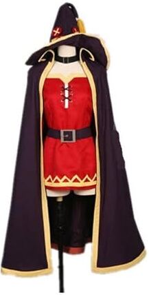 VLEAP Kono Subarashii Sekai ni Shukufuku o! Cosplay Costumi Megumin Abiti Guaina Uniformi Sintetica Moda Parrucche Capelli Per Donne Ragazze Abbigliamento Taglia unica Set