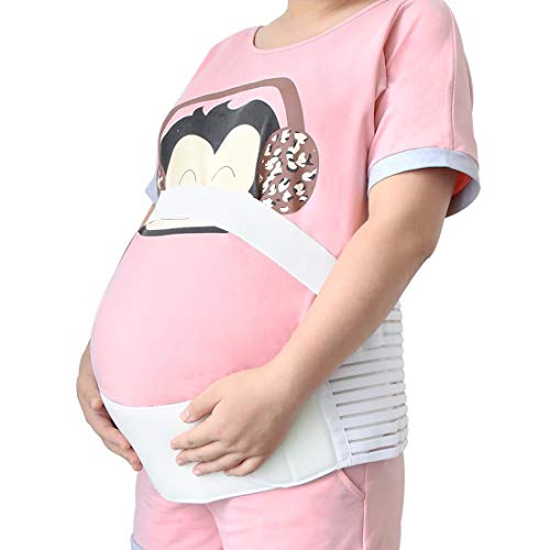 ® Cintura per gravidanza, per addome e addome, colore: bianco, taglia XL