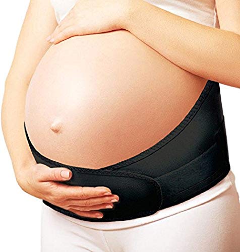 TOROS-GROUP Fascia Maternità e la cintura postnatale di recupero post-natale Gravidanza Cintura Guaina gravidanza supporto lombare Nero Medium