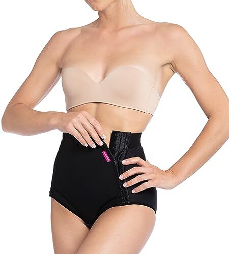 r Revée REVÉE Guaina Compressiva Post-operatoria Guaina Post-Parto Cesareo, Isterectomia, Mini-Addominoplastica, Lipofilling, Fascia Addominale Donna Post-Parto Terapia Compressiva Post-Parto (XL, Nero)