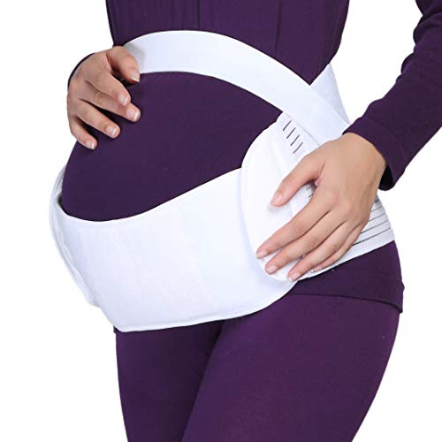 NEOtech Care Cintura/fascia di sostegno per gravidanza maternità schiena, addome, pancia bianco M