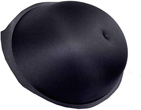 BIMEI finto pancia donna incinta spugna traspirante falso pancia pad (pancia pad 1_5M, senza cuciture nero)