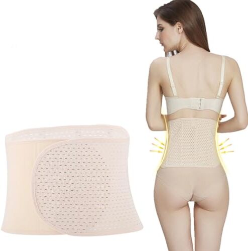 Sonew Fascia di pancia dopo il parto Cintura di pancia donna dimagrante Cintura elastica di supporto per la maternità Fascia per la vita dopo il parto per le donne Body Shaper Controllo della pancia (Beige)