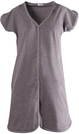 MYSANITY Parto Camicia da Notte, Grigio, S Donna