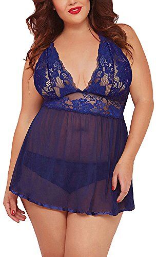 NIUREDLTD Profumo per Spray Lingerie sexy da donna Taglie forti Lingerie sul retro in pizzo Termico S