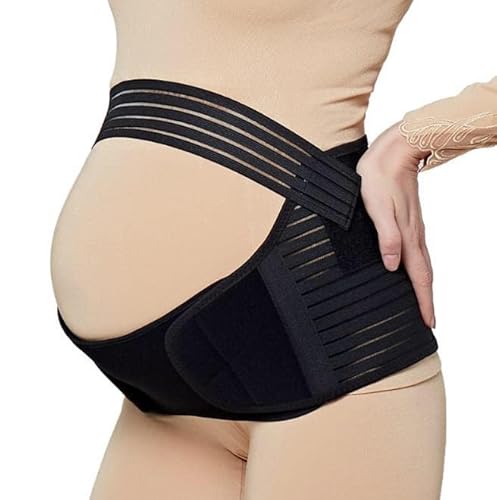 Jamila UK Cintura per gravidanza, fascia lombare per la schiena, supporto per la schiena (nero, M)