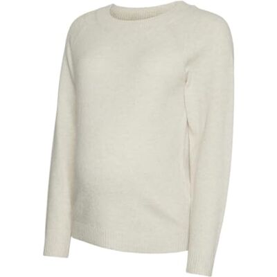 Vero Moda MAMALICIOUS Vmmdoffy LS O-Neck Blouse Ga Noos Pullover, Betulla/Dettaglio: Melange, L Donna Vero Moda MAMALICIOUS Vmmdoffy LS O-Neck Blouse Ga Noos Pullover, Betulla/Dettaglio: Melange, L Donna