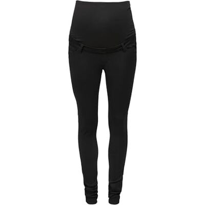 Only Maternity OLMROYAL SK Jeans DNM PIMBOX Noos, Jeans Donna, Black, Only Maternity OLMROYAL SK Jeans DNM PIMBOX Noos, Jeans Donna, Black,