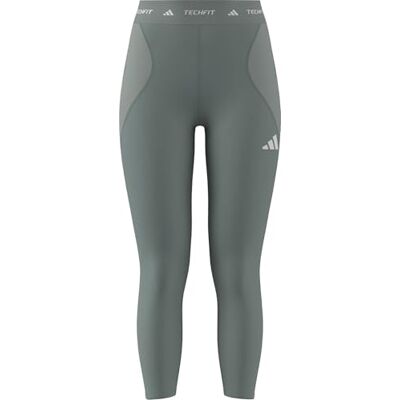 Adidas Femme TECHFIT Workout Color Block 7/8 Leggings, Wonder Sage/wonder silver, XL Adidas Femme TECHFIT Workout Color Block 7/8 Leggings, Wonder Sage/wonder silver, XL