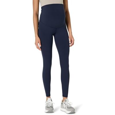 Amazon Essentials Leggings Premaman Yoga Tecnici in FormFlex Morbidissimi a Lunghezza Intera con Fascia Sopra la Pancia Donna, Blu Marino, XL Amazon Essentials Leggings Premaman Yoga Tecnici in FormFlex Morbidissimi a Lunghezza Intera con Fascia Sopra la Pancia Donna, Blu Marino, XL