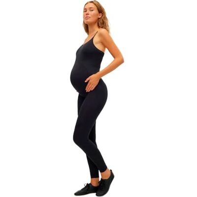 Mamalicious Mlpaulette Strap Active Tuta da donna Noos, Nero, S-M Mamalicious Mlpaulette Strap Active Tuta da donna Noos, Nero, S-M