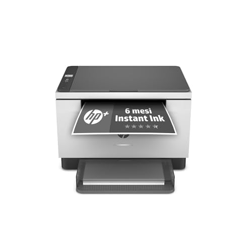 HP LaserJet M234dwe , Stampante Multifunzione Laser A4, Monocromatica, Fronte/Retro Automatico, 29 ppm, Wi-Fi,  Smart, 6 Mesi di Piano Toner Instant Ink incluso con +, Nera