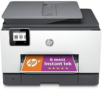 HP OfficeJet Pro 9022e 226Y0B, Stampante Multifunzione a Getto d'Inchiostro A4 a Colori, Fronte e Retro Automatico, 24 ppm, Wi-Fi,  Smart, 6 Mesi di Inchiostro Instant Ink Inclusi con +, Nera