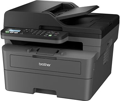 Brother MFCL2827DWXL Multifunzione Laser Monocromatica 4 in 1(Stampa/Copia/Scan/Fax), 32 ppm,Stampa Fronte/Retro Automatica,Display LCD a 2 righe,Fast Ethernet e WiFi, Inbox Toner da circa 6000 pagine