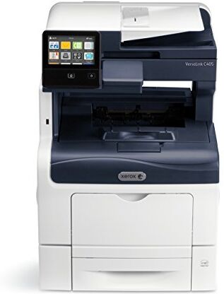 Xerox Veralink C405DN Multifuzione laser a colori a A4 35/35 pagine/min (copia, stampa, scansione, fax e DADF). Di rete e fronte retro, Bianco/Blu