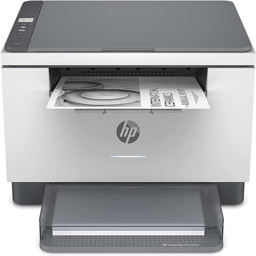 HP LaserJet M234dw 6GW99F, Stampante Multifunzione A4, Stampa Fronte e Retro Automatica in b/n, 29 ppm, USB, Wi-Fi, Ethernet,  Smart, No Fax, No ADF, Schermo LCD a icone, Grigia