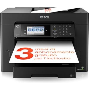 Epson WorkForce WF-7840DTWF, Stampante multifunzione inkjet A3+, ADF fronte/retro per A3 fino a 50 pagine, Velocità 25 pagine