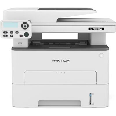 PANTUM M7108DW Multifunzione Stampante Laser,Copia Stampa Scansione 3in1,Bianco e Nero Wireless con Stampa fronte/retro Automatica,33ppm,WiFi, Inbox 1,500 Pagine Toner PANTUM M7108DW Multifunzione Stampante Laser,Copia Stampa Scansione 3in1,Bianco e Nero Wireless con Stampa fronte/retro Automatica,33ppm,WiFi, Inbox 1,500 Pagine Toner