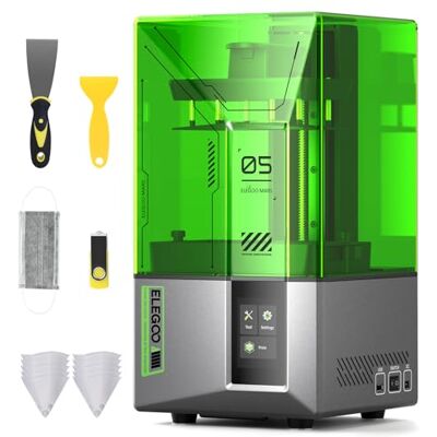 ELEGOO Mars 5 Stampante 3D Resina, LCD Mono da 6,6" 4K, Protezione dal Surriscaldamento, Sensore Meccanico Intelligente, Livellamento Automatico, Dimensioni di Stampa 5.91 x 5.65 x 3.53 Pollici ELEGOO Mars 5 Stampante 3D Resina, LCD Mono da 6,6" 4K, Protezione dal Surriscaldamento, Sensore Meccanico Intelligente, Livellamento Automatico, Dimensioni di Stampa 5.91 x 5.65 x 3.53 Pollici