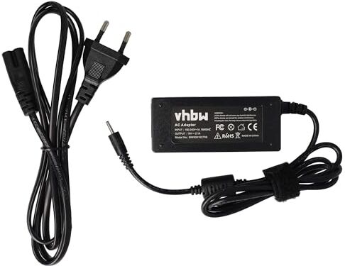 vhbw Alimentatore Compatibile con ASUS EEE PC 1025B, 1025C, 1025CE, 1225B, 1225C Notebook, 40 W