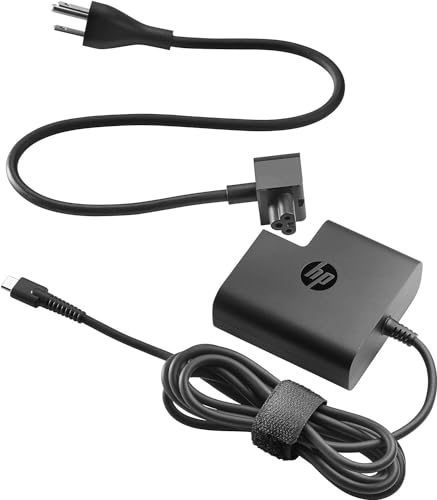 HP Adattatore di Alimentazione USB-C da 65 W, Compatibile con i Notebook  Pro, Elite ed EliteBook, Nero