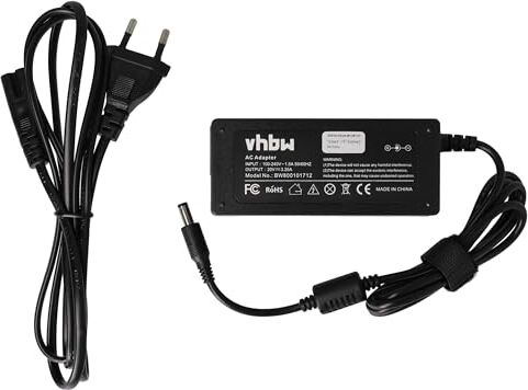 vhbw Alimentatore 20V, 3.25A, 65W Compatibile con Notebook Lenovo Ideapad Z500, Z560, Z565, Z570, Z575, Z580, Z585