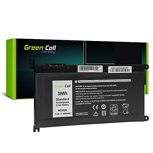 Green Cell Batteria WDX0R WDXOR per Dell Inspiron 13 5368 5378 5379 14 5482 15 5565 5567 5568 5570 5578 5579 7560 7570 17 5770 (3400mAh 11.4V 39Wh)