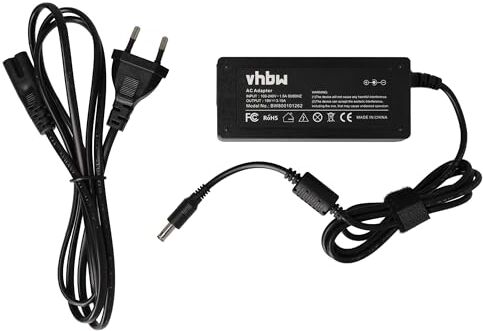 vhbw alimentatore compatibile con Samsung N130 AnyNet, N140, N140 AnyNet, N145, N145 Plus, N148, N150 notebook, 60 W